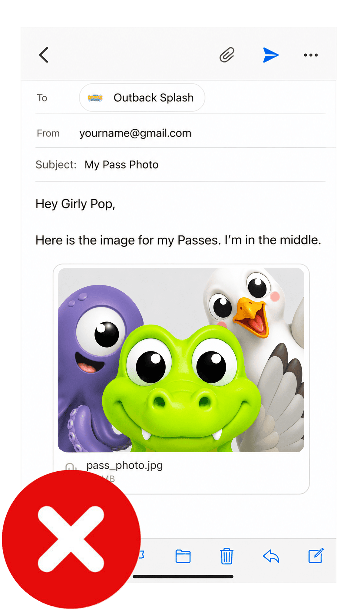 Incorrect Email